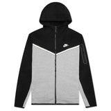 Nike Tech Fleece Full-Zip Hoodie Black/Dark Grey Heather/White