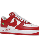 Louis Vuitton Nike Air Force 1 By Virgil Abloh White Red